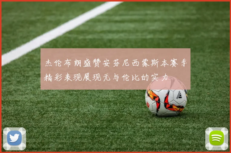 杰伦布朗盛赞安芬尼西蒙斯本赛季精彩表现展现无与伦比的实力